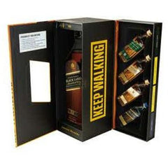 Johnnie Walker Black 750Ml. Gift Voice Recorder W Green Label Gold Label 50Ml 18 Year 50Ml Blue Label 50Ml